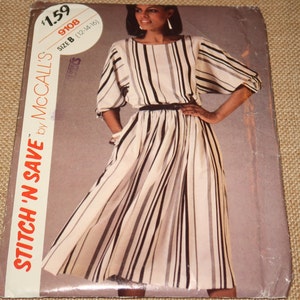 Uncut 12-14-16 Stitch N Save 9108 Misses Top and Skirt Pattern