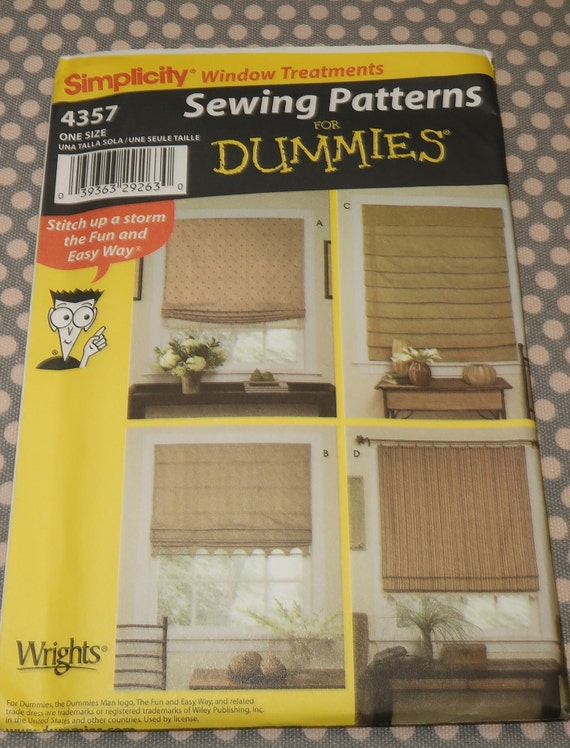 Simplicity 5598 Sewing Pattern for Dummies Wrights Bags 