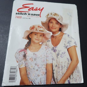 Uncut Stitch 'n Save 7468 Misses and Girls Hat Pattern