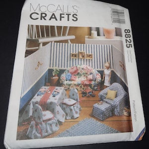 Uncut McCalls Crafts 8825 Barbie Size Furniture Pattern