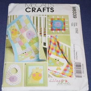 Uncut McCalls Crafts 6339 Baby Items Pattern