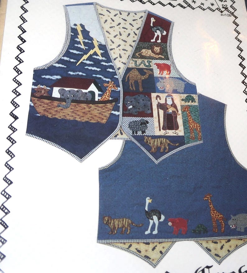 Scraps of Time, "Noah and Crew" Vest Pattern image 1