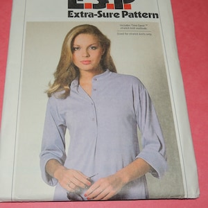 Uncut 8-12 Simplicity 9025 Extra Sure Pattern Pull over top Pattern for Knits