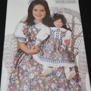 Uncut Butterick 6372 Doll with Iron on Transfer, 23 inch Doll and Clothing Pattern