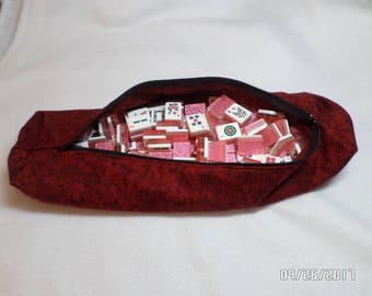 Zippered Mah Jongg Tile Pouch