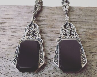 Orecchini Art Deco vintage del 1920,