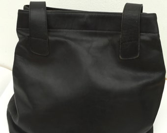 Véritable sac à main vintage COACH en cuir noir