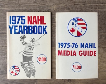 Vintage 1975-76 NAHL North American Hockey League Yearbook & Media Guide | Rare Hockey Collectible