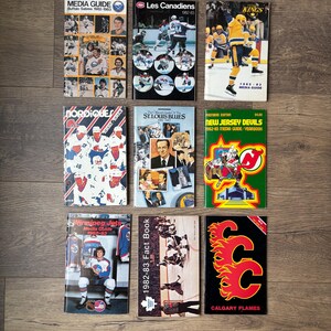 Vintage 1982-83 NHL Hockey Media Guide, Yearbook and Fact Books | Rare NHL Collectible for Hockey Collectors