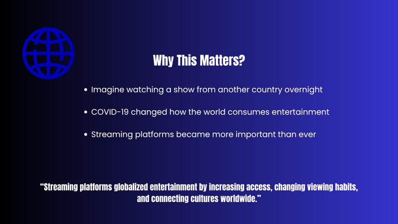 Editable Canva Presentation Template | Streaming Platforms & Global ...
