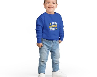 Felpa per bambini "Inizia a sognare presto" / Grafica per cameretta con sole e luna