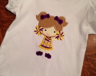 LSU Tigers Cheerleader girls' T shirt