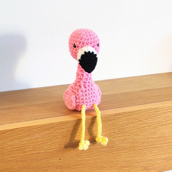 Flamingo Shelf Sitter, Pink Flamingo Home Decoration, Bird Ornament, Flamingo Gift, Flamingo Figurine, Christmas Ornament, Hot Pink Decor