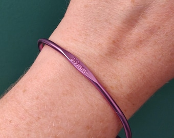 Recycled Crochet Hook Bangle, Handmade Crochet Lovers, Gifts for Women