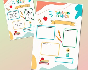 Teacher Appreciation Print Out, Instant Download, Teacher, Teaching Assistant, Nursery Gift, End of Term Present, School Colouring Page