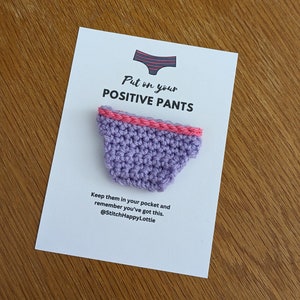 Positive Hosen Geschenkkarte, große Mädchen-Hose, Bleib stark, du hast das, positive Geschenk, Schlüpfer Einzigartige Divorce Geschenk, gute Besserung