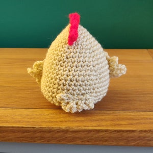 Chicken Shelf Sitter, Hen Gift, Shelf Buddy, Chicken Ornament, Figurine, Plush, Chicken Home Decor, Hen on Nest, image 6