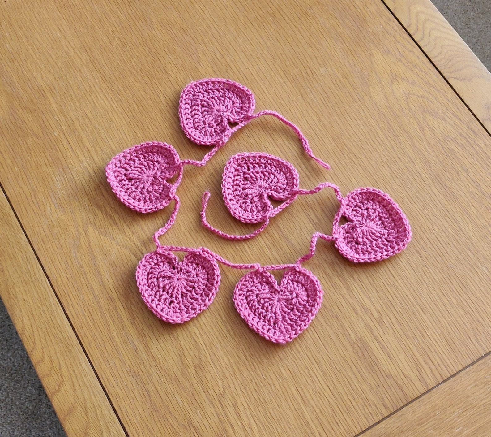 Blush Rosa HerzGirlande Herz Buntung Herz Dekoration | Etsy