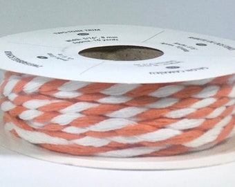 White & Tangerine Tango Two-Tone Trim, Card Making, Scrapbooking, Ribbon, Sewing, Stampin Up