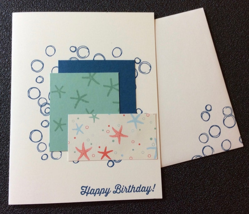 Stampin Up Birthday card Nautical
