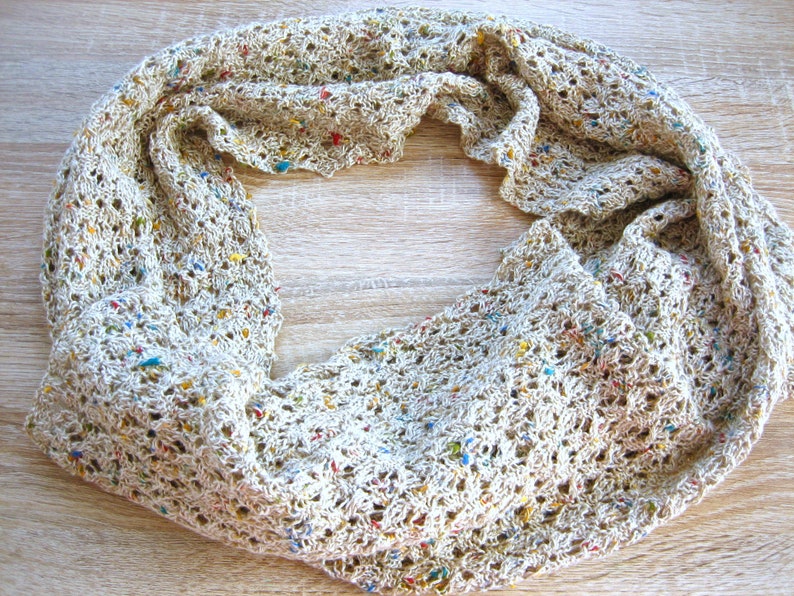 cotton knit scarf