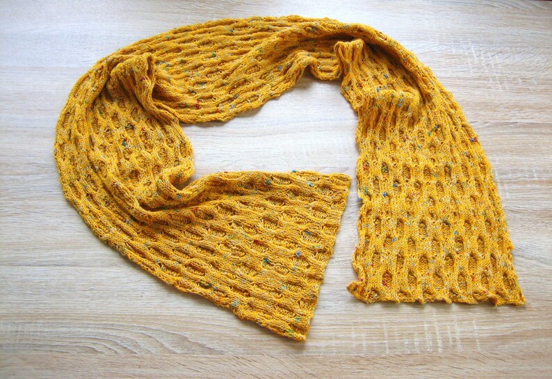 cotton knit scarf