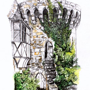 Scotney castle 2, fine art card