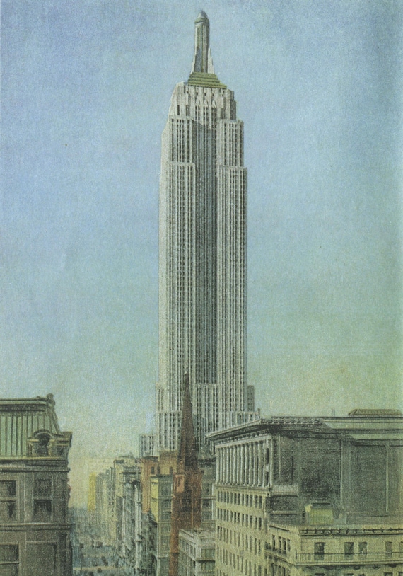 アンティーク雑貨 empire state building antique vintage Empire State Building New York City Souvenir With