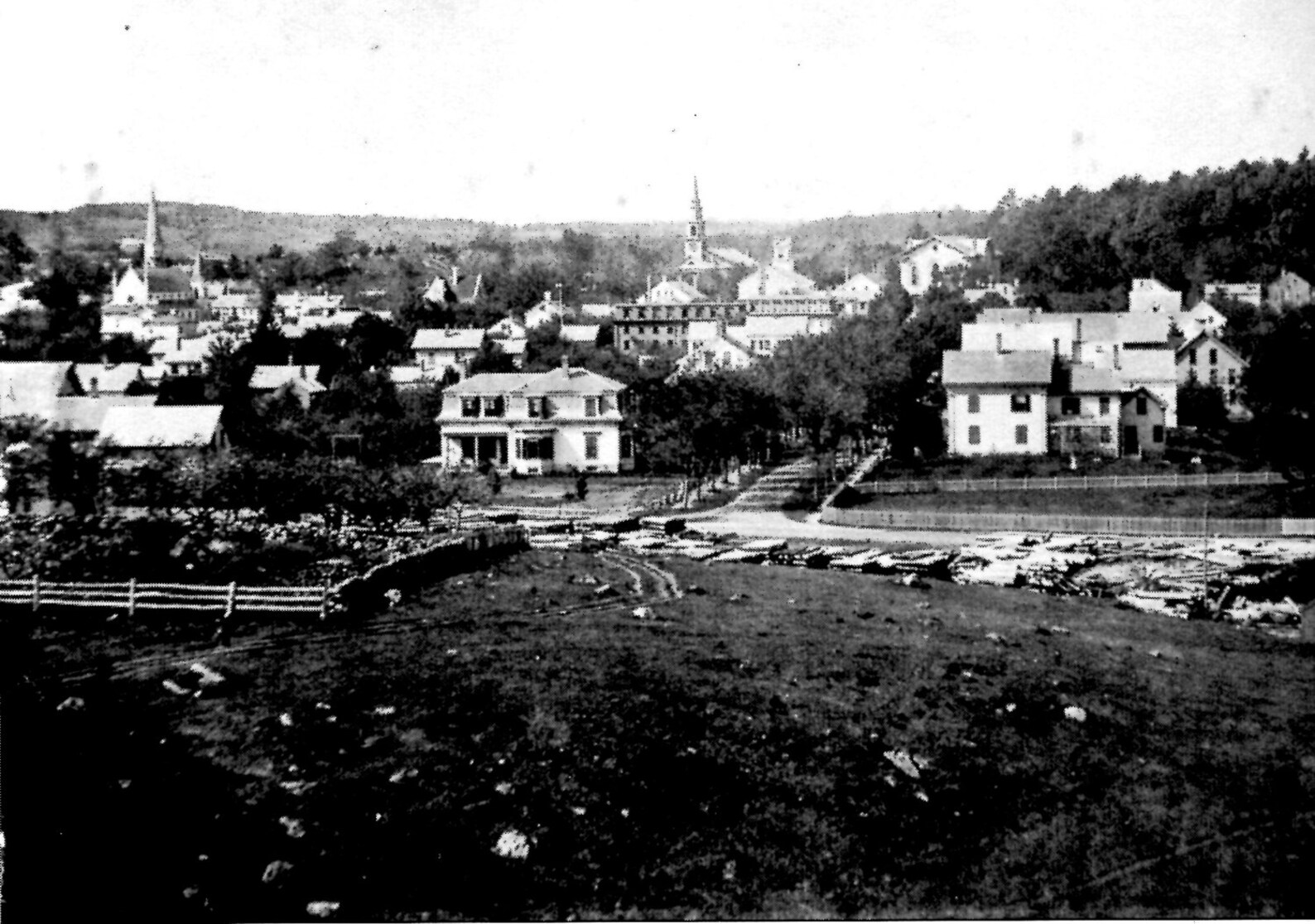 Holliston MA in 1872 Vintage Photo Print Ready to Frame Etsy