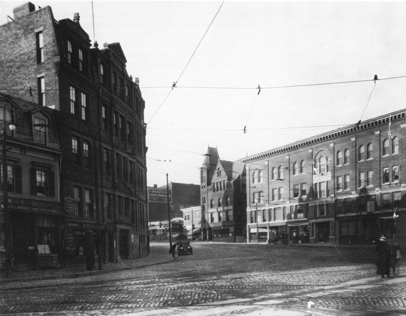 Boston Ma Upham S Corner Dorchester In 1910 Vintage Photo Print Ready To Frame