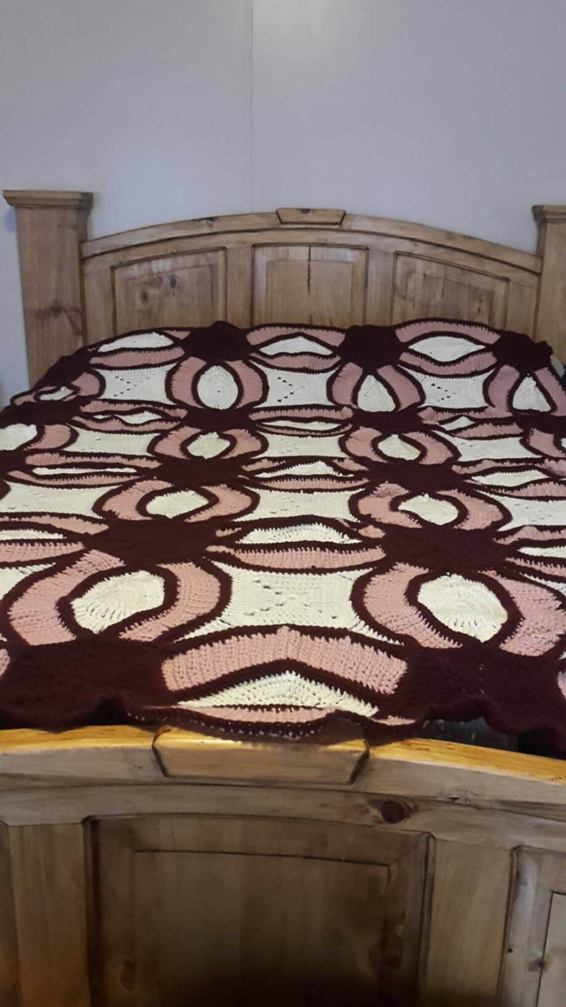 Double Wedding Ring Afghan Etsy