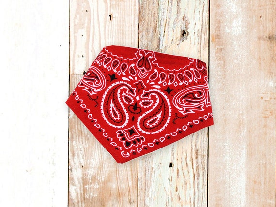red bandana bib