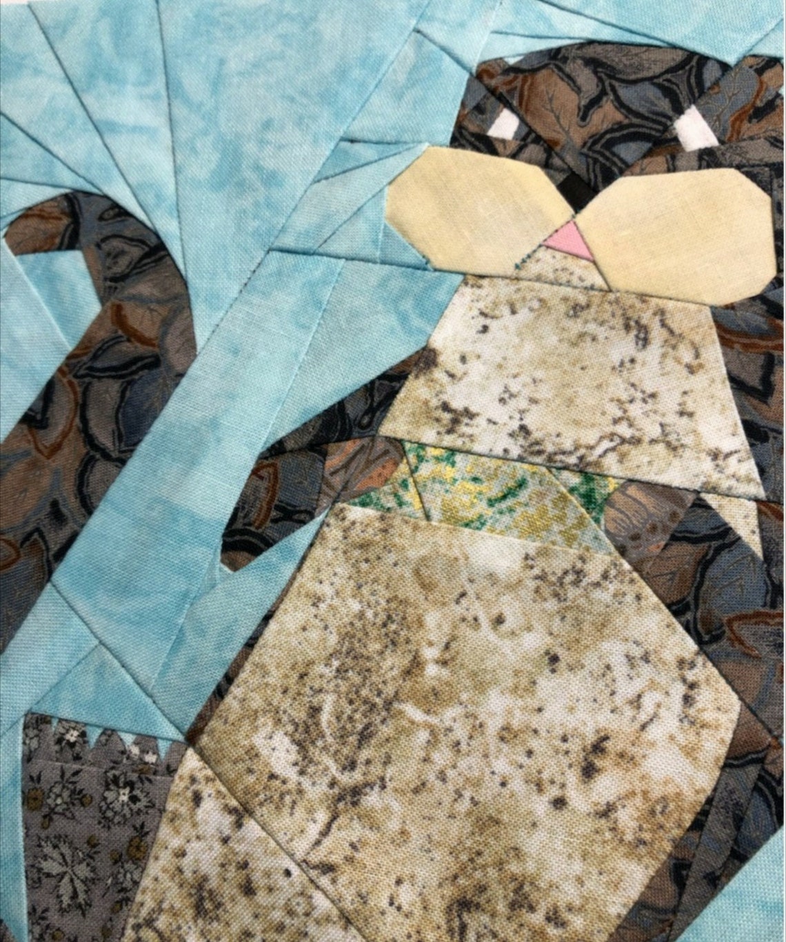 PDF Otter Quilt Block Pattern 10 Inch Foundation Paper - Etsy