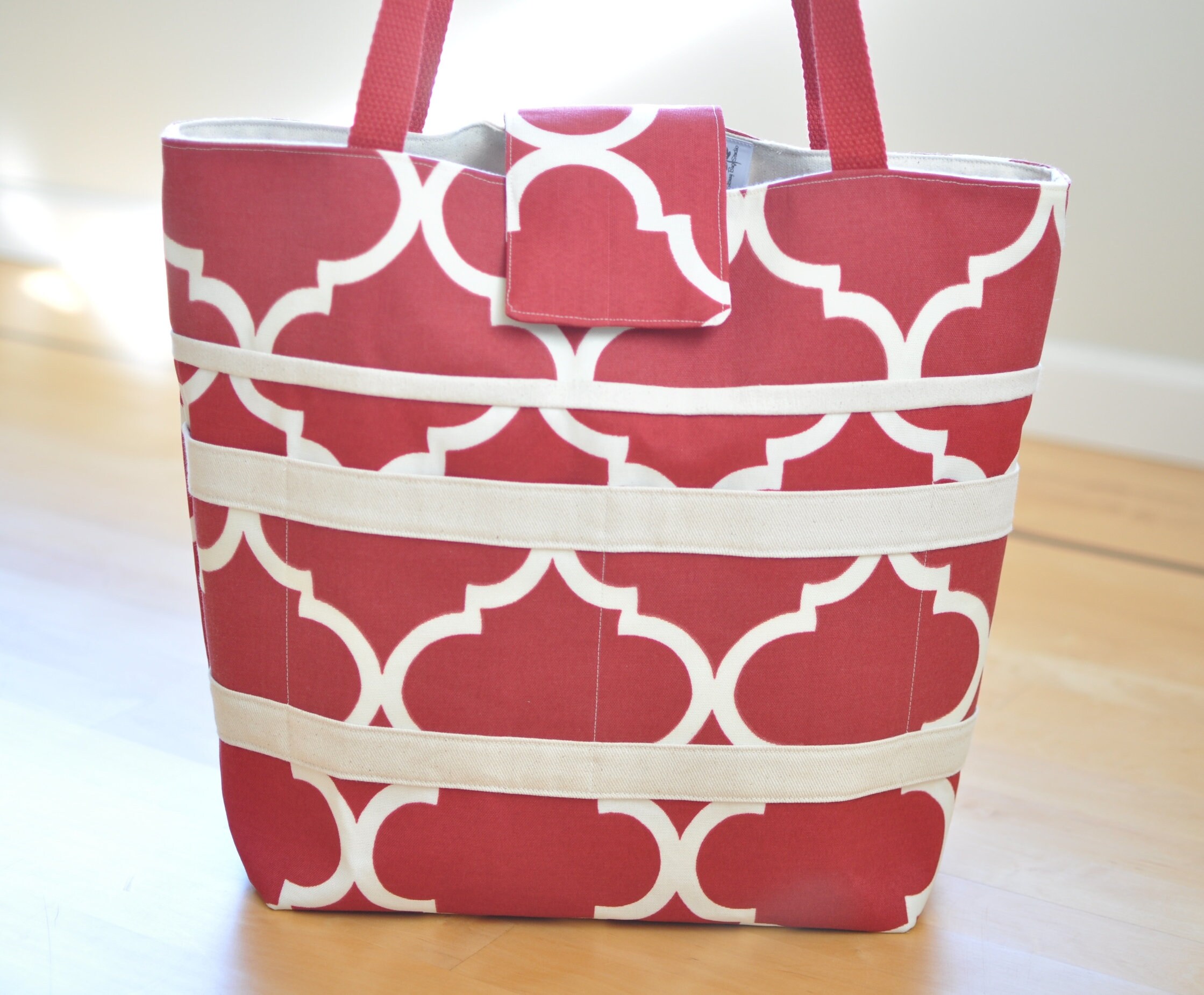 Large Beach Tote Bag With Zipper - 15x16x5.5 Inch Gym, Travel & Daily Shoulder Bag