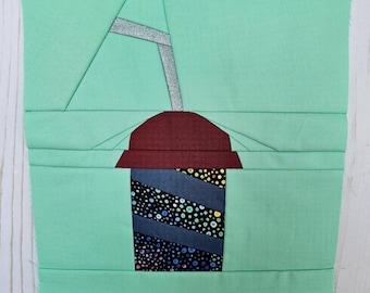 PDF Soda Pop Quilt Block Pattern - foundation paper piecing pattern - quilt design - fpp pattern - DIY sewing project