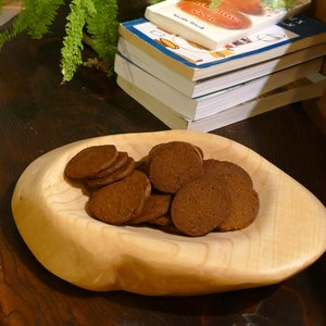 Handmade Wood Bowl, Decorative Wood Bowl, Hand Carved Small Wood Serving Dish, Rustic Artistic Organic Shaped Bowl, Ecological Dining Gift