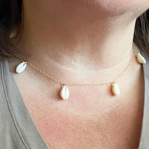 Cowrie Shell Gold-filled Choker