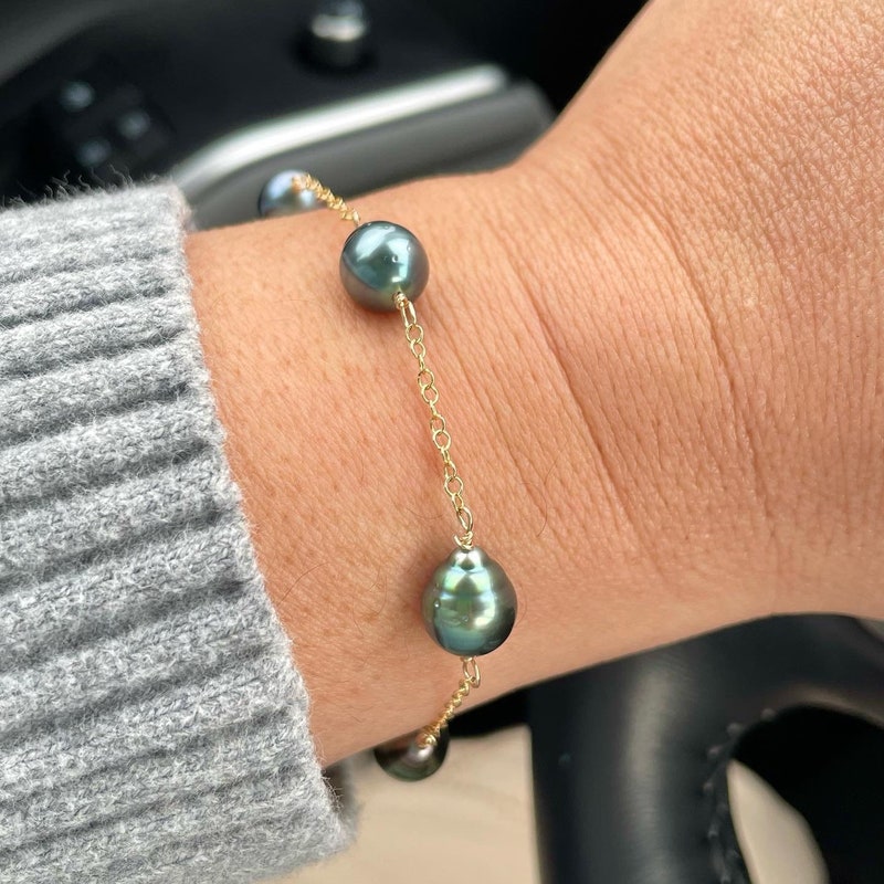 Pearl Bracelet Ring Handchain