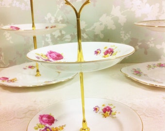 2 tier cake stand | Etsy