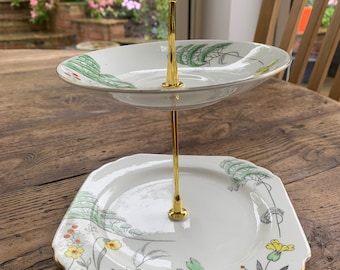 2 Tier Mini Cake Stand 1920s