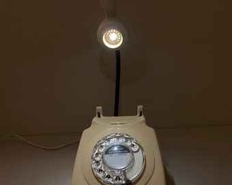 Vintage Telephone Lamp, Night light, Phone, Table, Desk, Lamp, Retro, USB Powered LED.