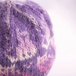 The Owl and the Pussycat FairIsle Hat.  Knitting pattern only.