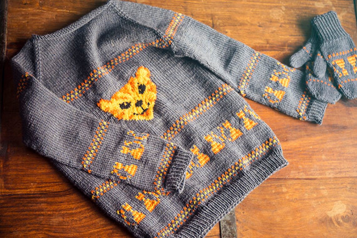 Kitty Cat Sweater Jumper. Pattern Only Etsy UK