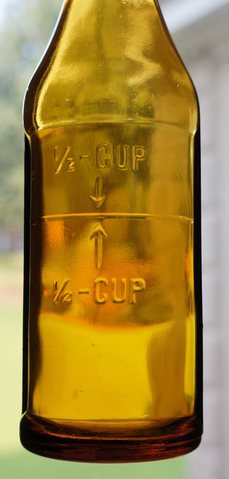 Vintage Amber Pectin Measuring Bottle Etsy