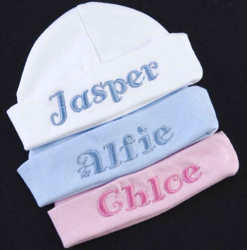 Baby Mützen Jungen Mädchen Hut Mit Personalisierte Stickerei Geschenkidee