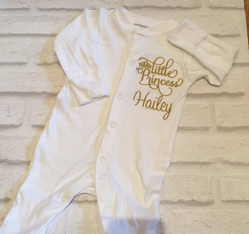 Prince has arrived baby blue rompersuit bodysuit baby grow sleepsuit babygrow