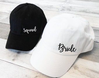 Bachelorette Dad Hats, Bachelorette Dad Caps, Bride and Squad Hats, Bride Squad Hats, Squad Dad Hat, Bride Dad Hat, Austin Nashville Miami