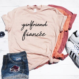 Girlfriend Fiancee Shirt, Future Mrs, I Said Yes, Engagement Shirt, Engagement Gift, Fiance Shirt, Bachelorette Party Shirt, Future Mrs image 1