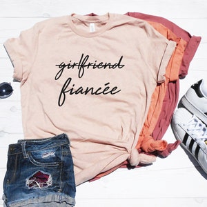 Girlfriend Fiancee Shirt, Future Mrs, I Said Yes, Engagement Shirt, Engagement Gift, Fiance Shirt, Bachelorette Party Shirt, Future Mrs