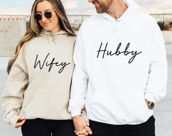 Hubby and sales wifey sweatshirts